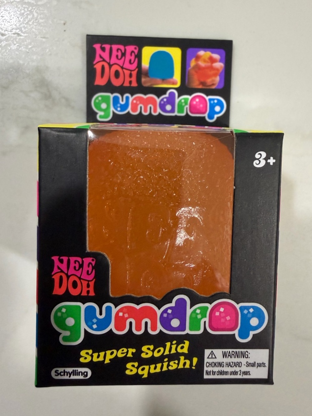 Schylling NEEDOH Gumdrop Super Solid Gum drop Squish - Orange - NIB - Picture 2 of 5
